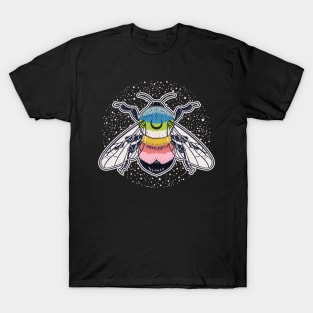 Queer Bee Proud LGBT Gay Pride Flag T-Shirt